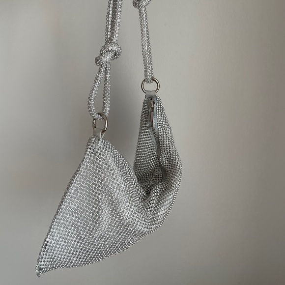 Rhinestone Knotted Shoulder Bag - Picture 2 of 7